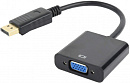 Кабель-переходник видео Premier 6-932 DisplayPort (m)/VGA (f) 0.15м. позолоч.конт. черный (уп.:1шт)
