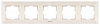 Рамка Panasonic Arkedia WMTF08052BG-RU 5x горизонтальный монтаж пластик бежевый (упак.:1шт)