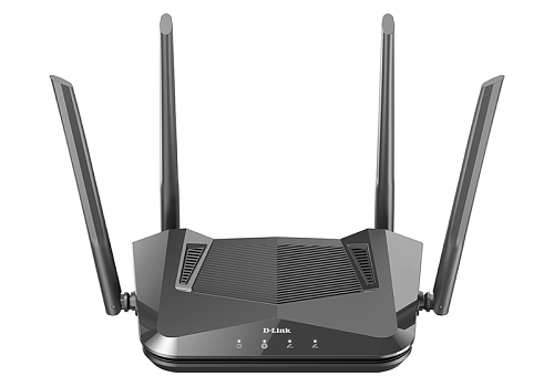 D-Link AX1500 Wi-Fi 6 Router, 1000Base-T WAN, 3x1000Base-T LAN, 4x5dBi external antennas