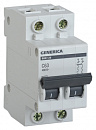 Выключатель автоматический IEK MVA25-2-063-C Generica 63A тип C 4.5kA 2П 400В 2мод серый (упак.:1шт)