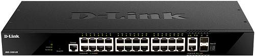 Коммутатор D-LINK Коммутатор/ DGS-1520-28,DGS-1520-28/A1A Managed L3 Stackable Switch 24x1000Base-T, 2x10GBase-T, 2x10GBase-T, 2x10GBase-X SFP+, CLI, 1000Base-T