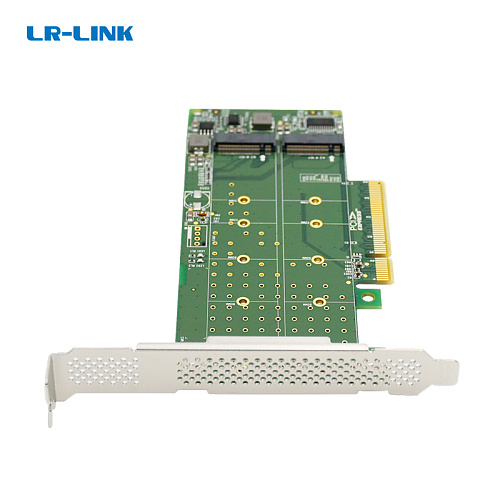 Контроллер ShenzhenLianrui Electronic Co., LTD Адаптер для SSD/ PCIe x8 to 2-Port M.2 NVMe Adapter