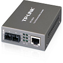TP-Link Медиаконвертер 10/100 Мбит/с RJ45 - 100 Мбит/с разъём SC (многомодовый), полнодуплексный, до 2км, переключающийся адаптер питания, возможность