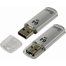 Smartbuy USB Drive 64GB V-Cut Silver UFD 2.0 (SB64GBVC-S)