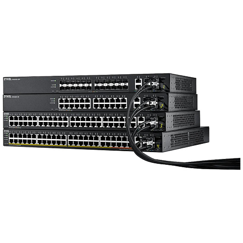 Коммутатор ZYXEL Коммутатор/ XGS2220-30 L3 Access switch , rack 19", 24xRJ-45: 1G, 2xRJ-45: 1/2.5/5/10G, 4xSFP+, standalone/cloud management