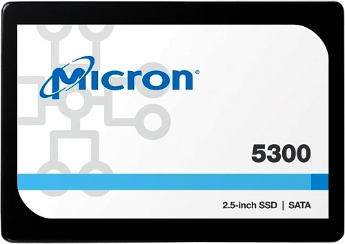 ssd micron 5300pro 960gb sata 2.5" 3d tlc r540/w520mb/s mttf 3м 95000/35000 iops 2628tbw enterprise solid state drive, 1 year, oem
