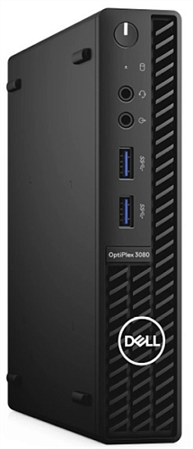 Dell Optiplex 3080 Micro Core i3-10100T (3,0GHz)8GB (1x8GB) DDR4 256GB SSD Intel UHD 630 TPM W10 Pro 1y NBD