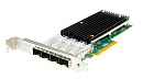 Сетевая карта LR-LINK Сетевой адаптер PCIE 10GB FIBER 4SFP+ LREC9804BF-4SFP+
