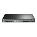 Коммутатор TP-Link Коммутатор/ 48-port Gigabit PoE+ L2+ switch, 48 802.3af/at PoE+ ports, 4 Gb SFP slots, 1 RJ-45 + 1Micro-USB console ports, 348W PoE budget