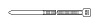 Стяжка эластомерная Hyperline GT-250IC 250x3.6мм (упак:100шт) полиамид белый