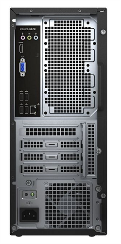 Dell Vostro 3670 MT Core i3-9100 (3,6GHz) 4GB (1x4GB) DDR4 1TB (7200 rpm) NVidia GT 710 (2GB)MCR W10 Pro 1y NBD