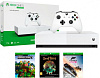 Игровая консоль Microsoft Xbox One S All-Digital Edition белый в комплекте: 3 игры: Minecraft, Sea of Thieves, Forza Horizon 3