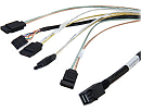 Cable SFF-8643 - 4*SATA (MiniSAS HD -to- 4*SATA), 1m (analog LSI00411, 2279800-R)