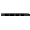 Кабель Exegate EX293986RUS USB-Хаб (концентратор) DUB-4CP/1 (кабель-адаптер USB Type C --> 4xUSB3.0, Plug&Play, черный)