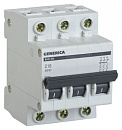 Выключатель автоматический IEK Generica MVA25-3-016-C ВА47-29 16A тип C 4.5kA 3П 400В 3мод серый (упак.:1шт)