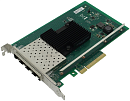 Intel Ethernet Server Adapter X710-DA4, Quad Ports SFP+, 10 GBit/s, 1 year