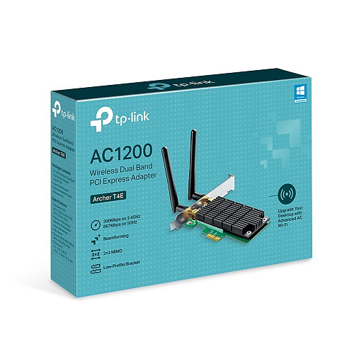Адаптер TP-Link Archer T4E AC1200 Двухдиапазонный Wi-Fi PCI Express