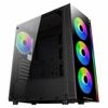 Корпус Xigmatek Poseidon EN42272 ATX, USB3.0x2, USB2.0x2, Front & LeftTempered Glass, Front Rainbow LED Stripe, EN42272 CY120Fansx4 (Fx3 & Rx1)