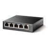 Коммутатор TP-LINK Bad Pack TL-SF1005LP 5-портовый 10/100 Мбит/с неуправляемый коммутатор с 4 портами PoE, металлический корпус, настольная установка,