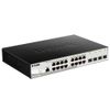 Коммутатор D-Link DGS-1210-20/ME/B1A Управляемый коммутатор 2 уровня с 16 портами 10/100/1000Base-T и 4 портами 1000Base-X SFP {5} (429187)