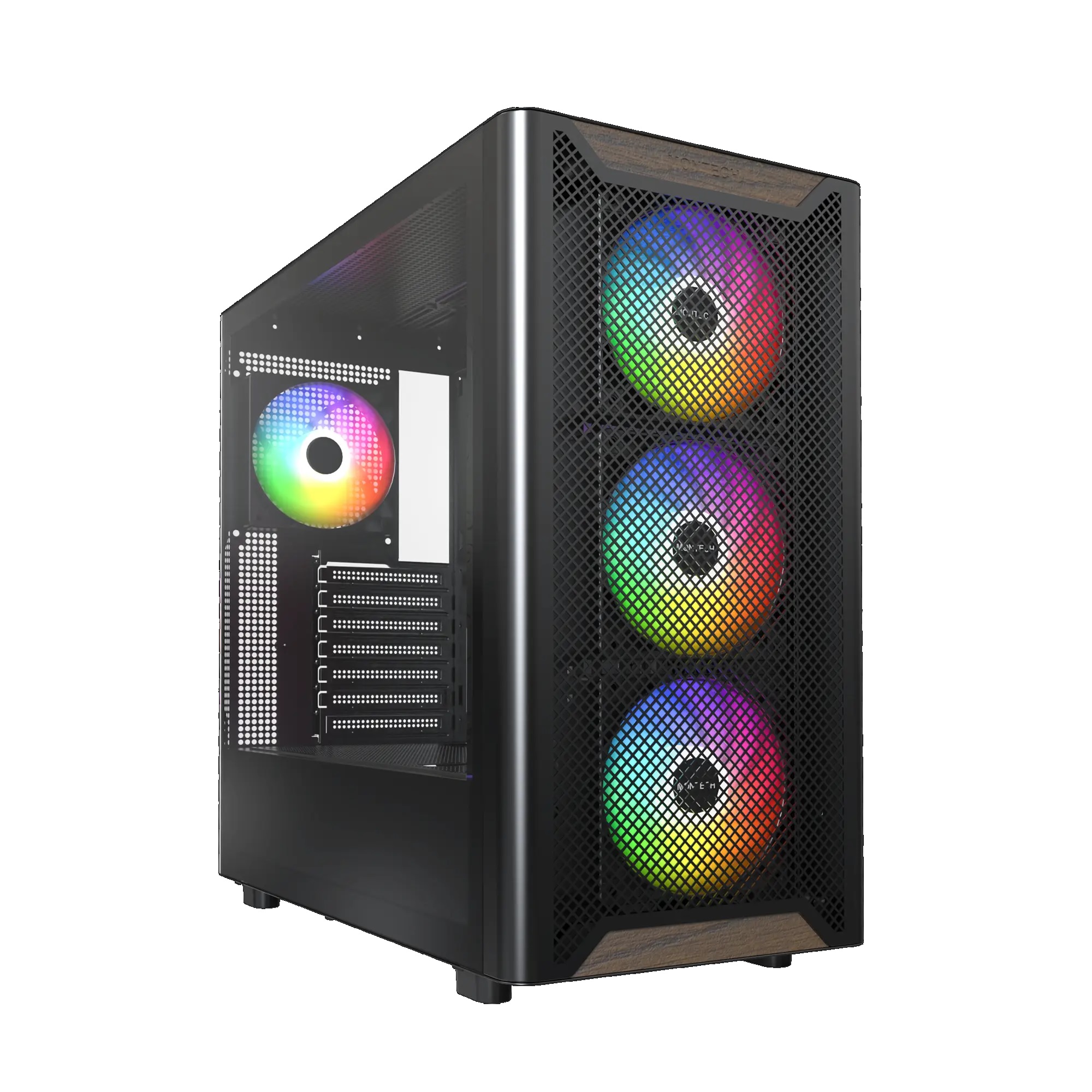 Корпус для компьютера MONTECH ATX XR Wood Black