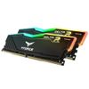 Комплект модулей памяти TEAM GROUP T-FORCE DELTA RGB Black Gaming Memory TF3D432G3600HC18JDC01 32GB DDR4 3600 DIMM Non-ECC, CL18, 1.35V, Heat Shield,