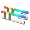 Комплект модулей памяти Thermaltake TOUGHRAM RGB White Gaming Memory R022D408GX2-3600C18A 16GB DDR4 3600 DIMM Non-ECC, CL18, 1.35V, Heat Shield, XMP 2