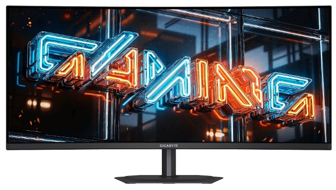 Монитор GIGABYTE 34" MO34WQC36 1500R, 16:9, QD OLED, UWQHD, 1ms, 300cd, 360Hz, HDMI, DP, USB, USB-C