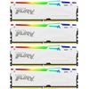 Комплект модулей памяти Kingston 128GB DDR5 5600MHz DIMM FURY Beast White RGB (4х32gb), CL40