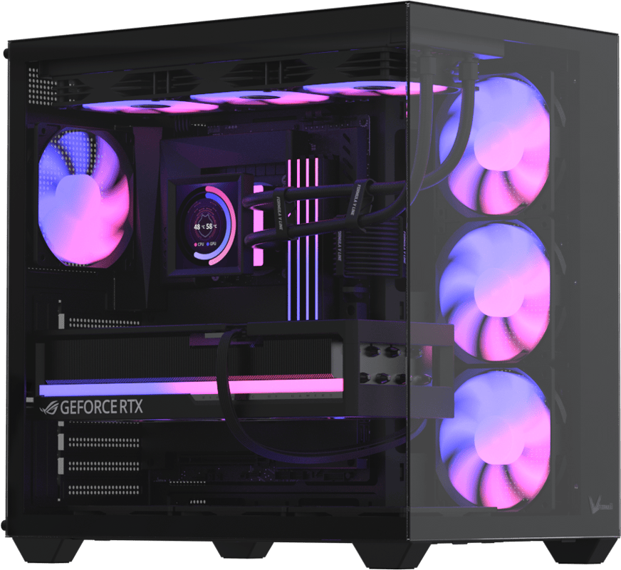 Корпус для компьютера FORMULA ATX Crystal Z2 Plus AR Black V2
