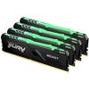Комплект модулей памяти Kingston FURY Beast Black RGB Gaming Memory KF432C16BB1AK4/64 64GB DDR4 3200 DIMM Non-ECC, CL16, 1.35V, 1Gx8 (Kit of 4), RTL (