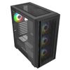 Корпус Powercase Корпус Powercase ByteFlow Black, Tempered Glass, 4x 120mm ARGB fans, ARGB HUB, чёрный, ATX (CBFB-A4)