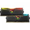 Комплект модулей памяти GeIL Super Luce RGB SYNC Black Gaming Memory GLS416GB3200C16ADC 16GB DDR4 3200 DIMM Non-ECC, CL16, 1.35V, ASUS AURA, Kit (2x8G