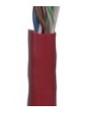 Кабель LANMASTER UTP, 4x2, кат 5E, 350Mhz, PVC, красный, 305 м