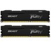 Комплект модулей памяти Kingston 16GB DDR3 1600MHz DIMM FURY Beast Black CL10, 1.5V, Non-ECC