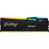 Модуль памяти Kingston 32GB DDR5 6000 DIMM FURY Beast Black RGB Non-ECC, CL40, 1.35V, RTL