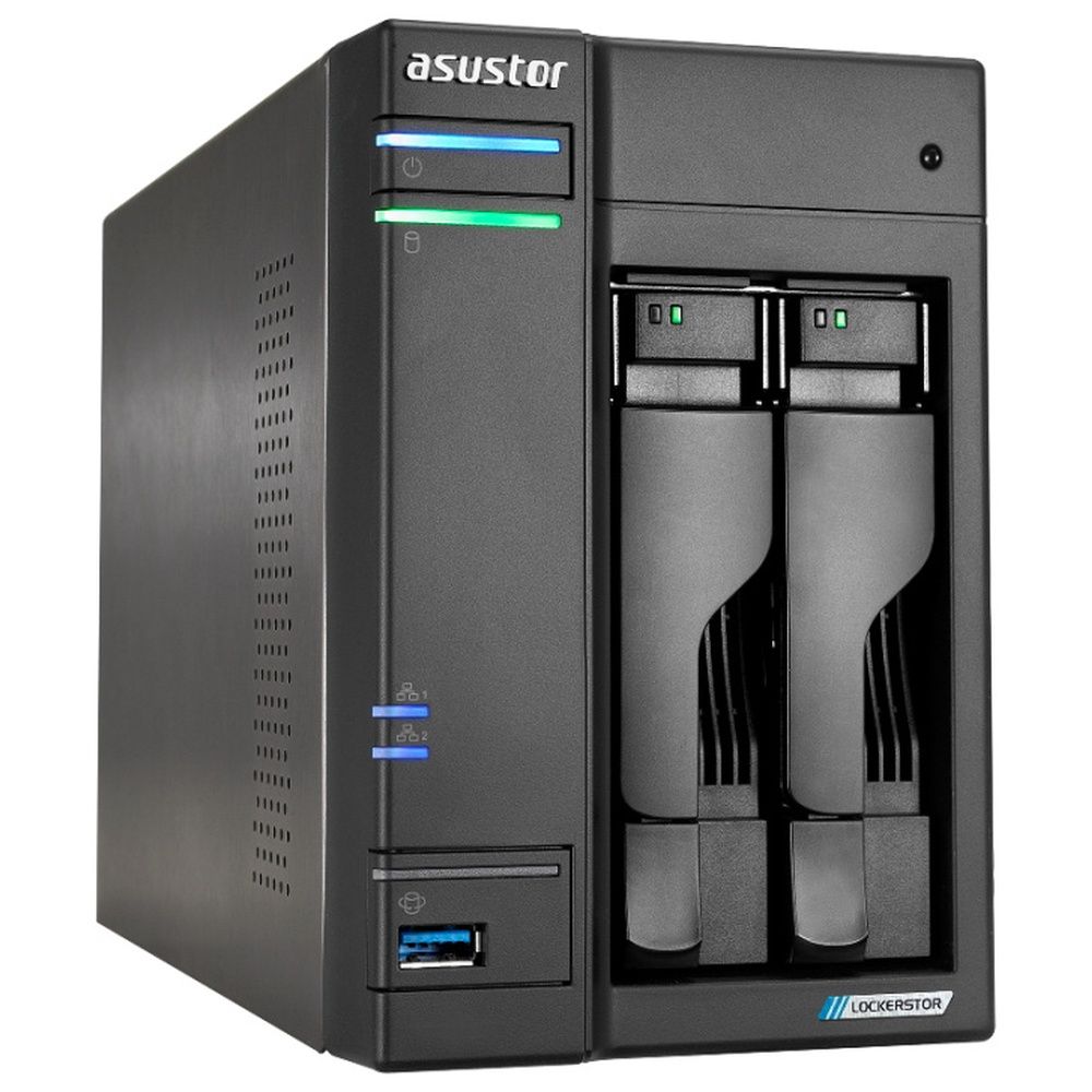 Платформа СХД ASUSTOR AS6702T V2 2 Bay 4xM.2 2x5GLAN 4GB (Max.16GB) DDR4 2xUSB HDMI (90IX01N1-BW3S60)