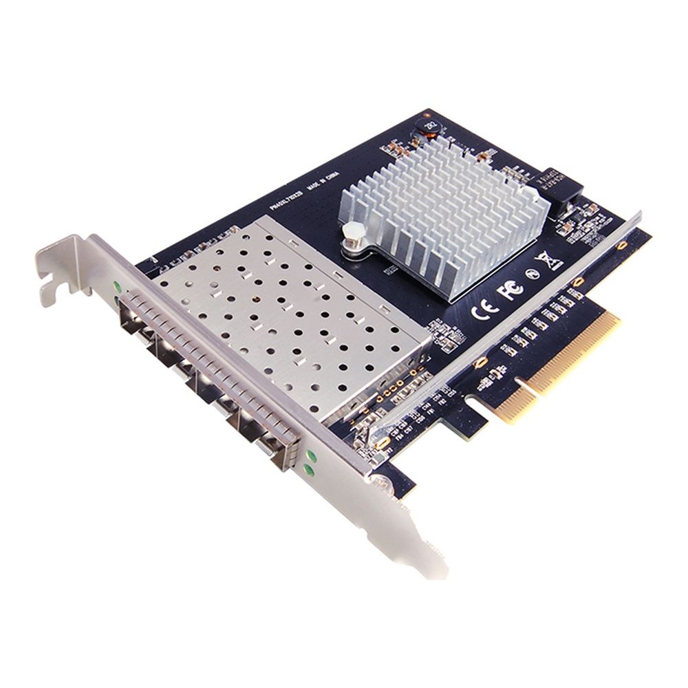 Сетевой адаптер STLab N-460 4x10GbE, PCIe 3.0 x8, SFP+, Intel XL710-BM1, Network Adapter