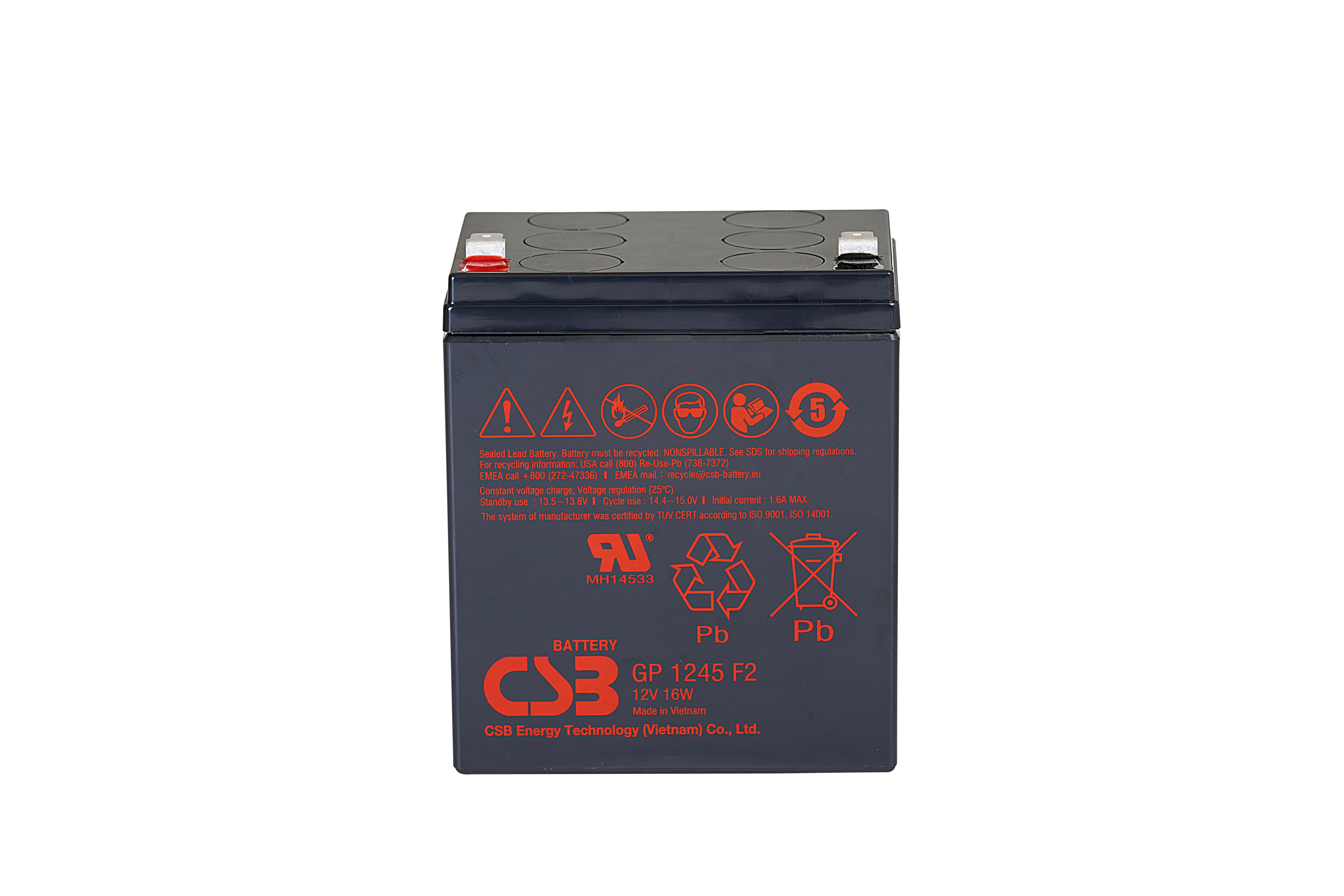 Аккумуляторная батарея CSB GP 1245 F2 (12V16W)