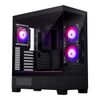 Корпус PHANTEKS 523 XT View (PH-XT523V1_DBK01_RU) /Black, 3x120mm ARGB Fan, Tempered Glass, Mid-Tower