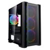 Корпус Powercase Корпус Powercase Alisio Micro X4B, Tempered Glass, 4х 120mm 5-color fan, чёрный, mATX (CAMIB-L4)