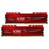 Комплект модулей памяти ADATA XPG GAMMIX D10 Red Gaming Memory AX4U320016G16A-DR10 32GB DDR4 3200 DIMM Non-ECC, CL16, 1.35V, Heat Shield, Kit (2x16GB)