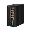 Коммутатор Edge-corE 8 10/100/1000 BASE-T PoE+ Ports , 2 10/100/1000 BASE-T Ports, plus 4 100/1000BASE-X SFP Industrial Gigabit Ethernet Switch Edge-c