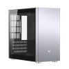 Корпус JONSBO V9 Silver без БП, боковая панель из закаленного стекла, mini-ITX, micro-ATX, SFX, серебристый
