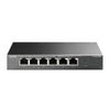 Коммутатор TP-LINK TL-SF1006P 4-портовый 10/100 Мбит/с неуправляемый коммутатор PoE+ с 2 Uplink-портами 10/100 Мбит/с, металлический корпус, настольна