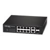 Коммутатор Edge-corE ECS4510-12PD Edge-corE 8 ports 10/100/1000Base-T + fixed 2*1G SFP+ 2 x 1G SFP with PD and PSE Feature L2+ Gigabit Ethernet Switch