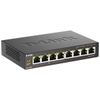 Коммутатор D-Link DGS-1008P/F1A Неуправляемый коммутатор с 8 портами 10/100/1000Base-T (4 порта PoE 802.3af/at, PoE-бюджет 80 Вт)