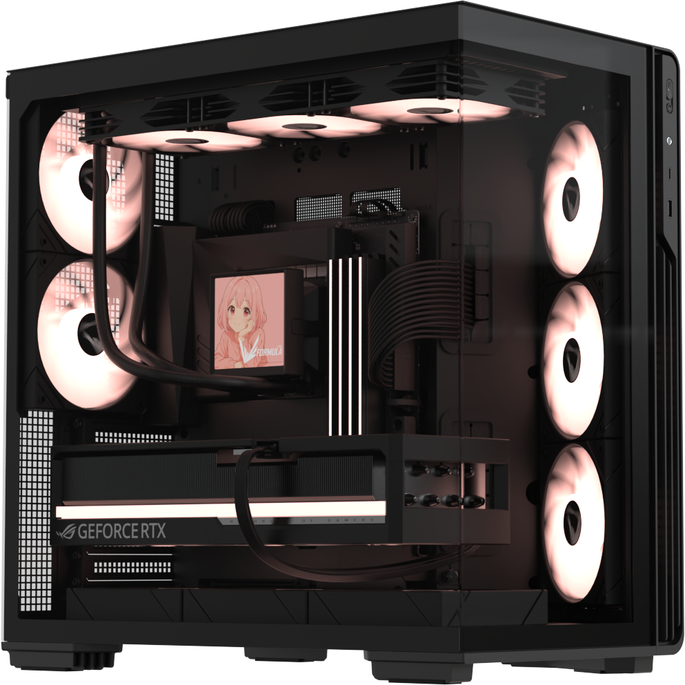 Корпус для компьютера FORMULA ATX Crystal Z7 PA Black