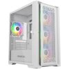 Корпус Powercase ByteFlow Micro White, Tempered Glass, 4х 120mm ARGB fans, ARGB HUB, белый, mATX (CAMBFW-A4)