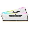 Комплект модулей памяти Corsair Vengeance RGB Pro SL White Heatspreader CMH32GX4M2E3200C16W DDR4 Dimm 3200MHz Unbuffered, 16-20-20-38, XMP 2.0, RGB LE